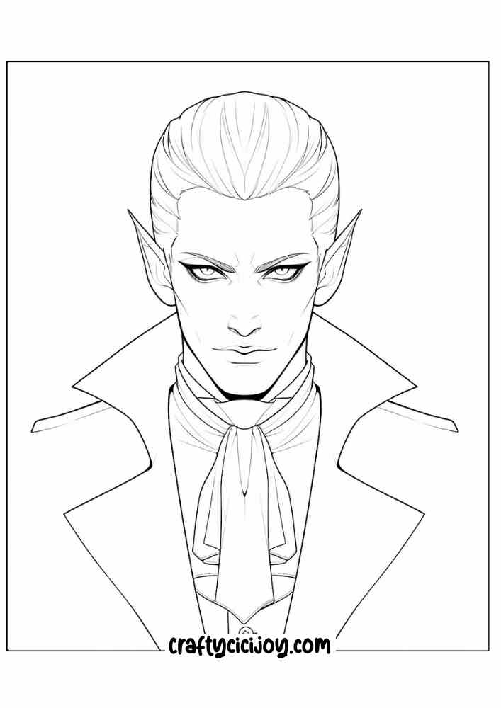 Vampire Coloring Pages 5