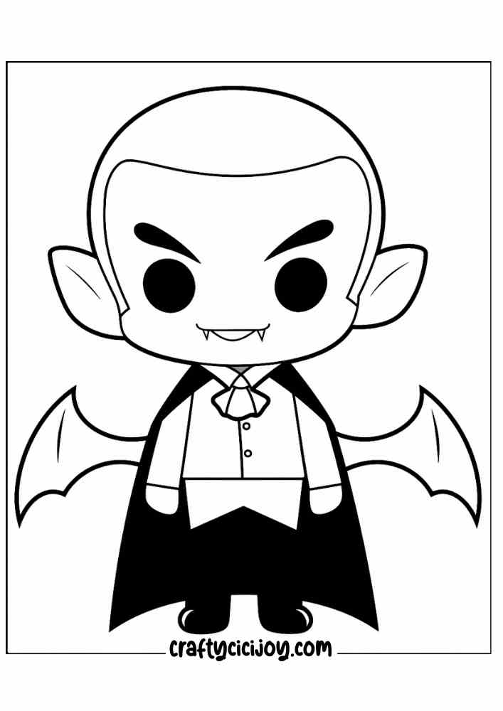 Vampire Coloring Pages 7