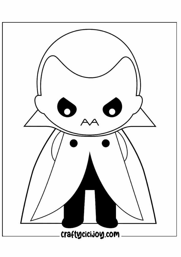 Vampire Coloring Pages 9