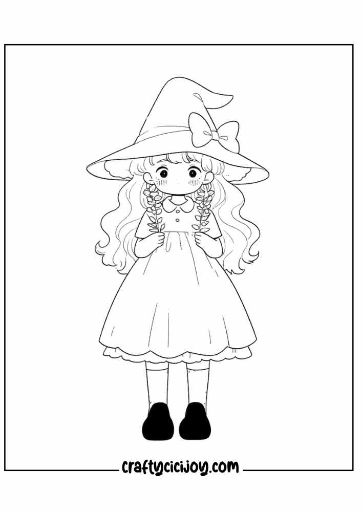Witch Coloring Pages For Kids 18