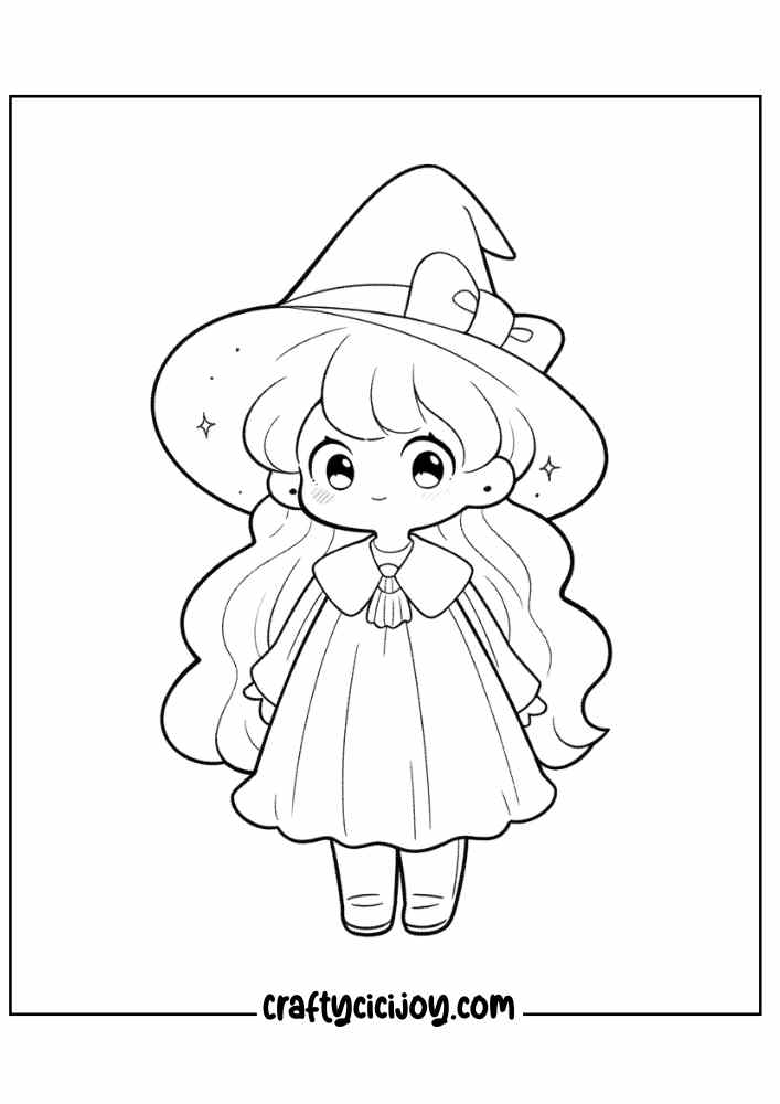 Witch Coloring Pages For Kids 20
