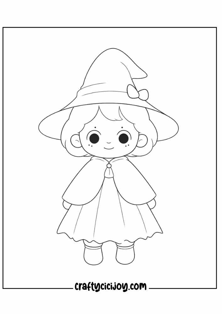 Witch Coloring Pages For Kids 30