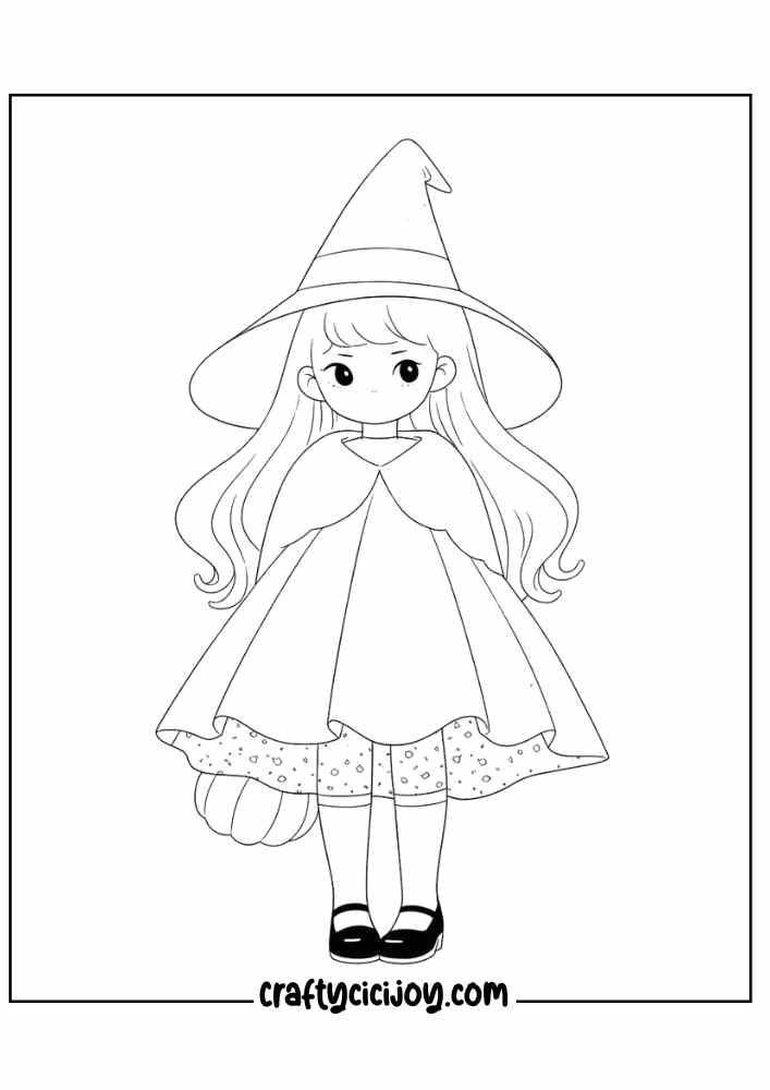 Witch Coloring Pages For Kids 5