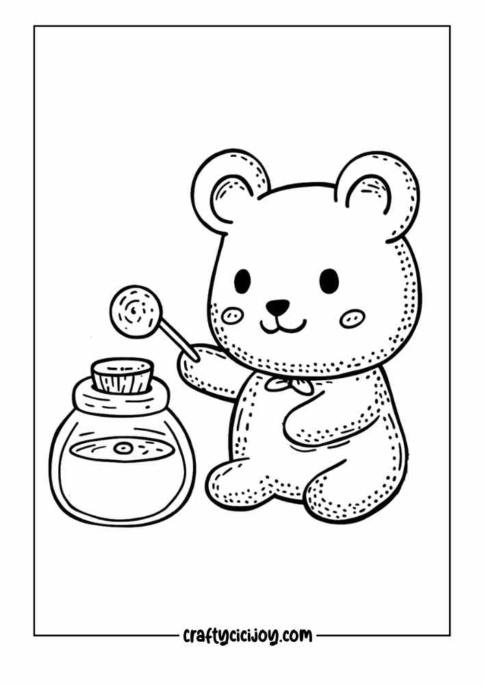 Cozy Halloween Coloring Page 17