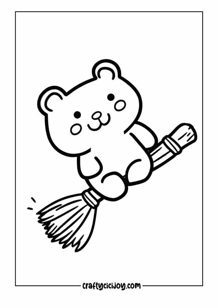 Cozy Halloween Coloring Page 18