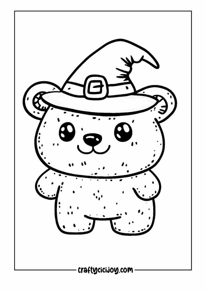 Cozy Halloween Coloring Page 19