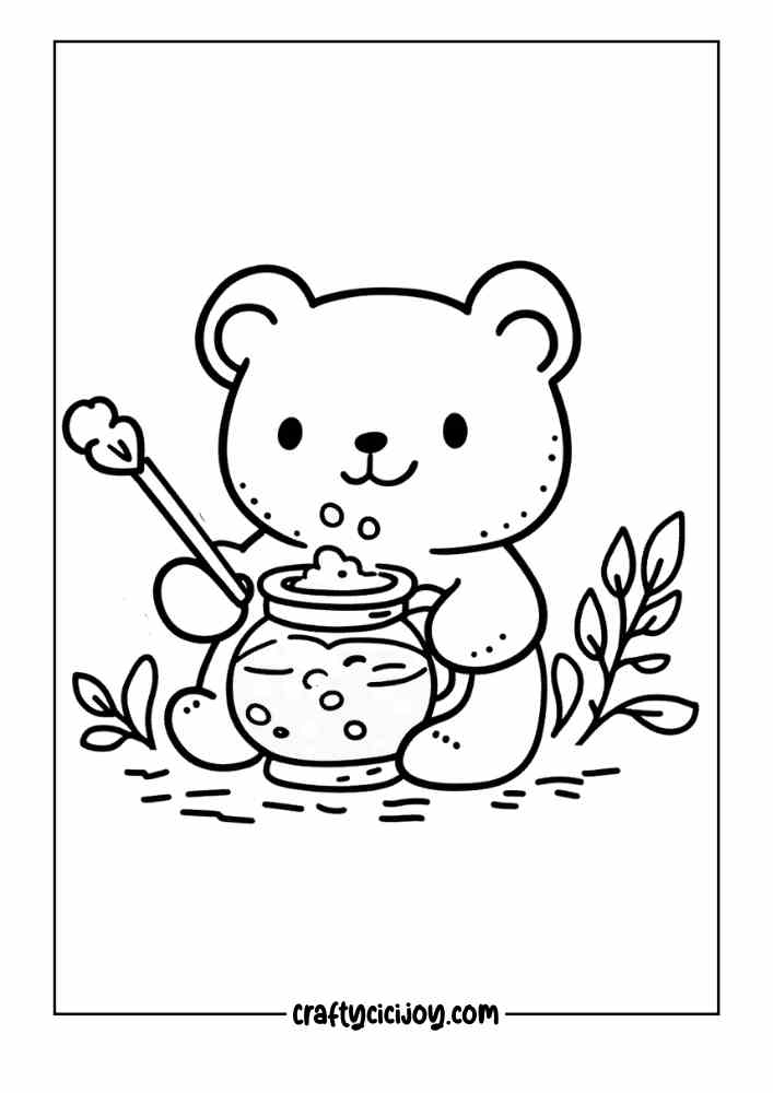 Cozy Halloween Coloring Page 20