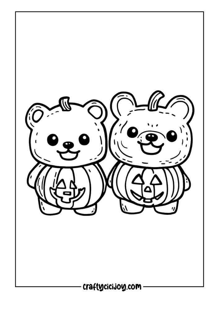 Cozy Halloween Coloring Page 21