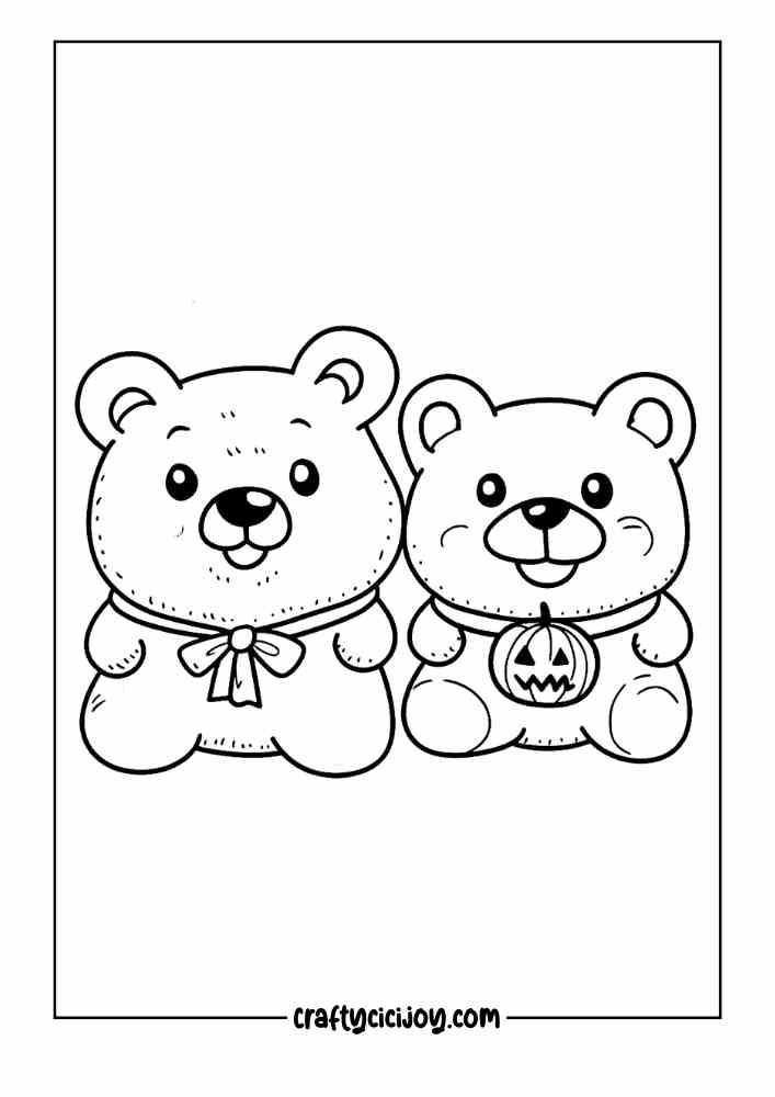 Cozy Halloween Coloring Page 22