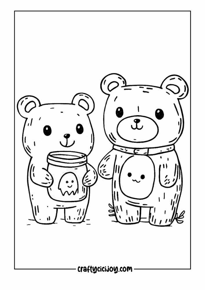 Cozy Halloween Coloring Page 23