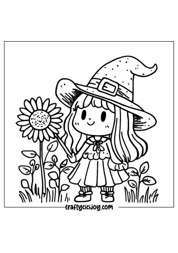Cozy Halloween Coloring Page 37