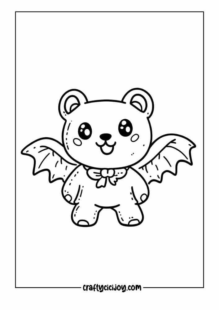 Cozy Halloween Coloring Page 9