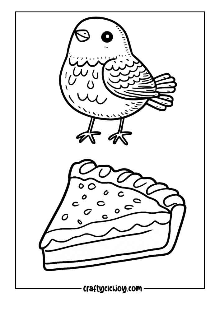 Fall Cozy Cute Coloring Page 10