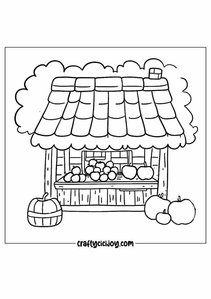 Fall Cozy Cute Coloring Page 3 1