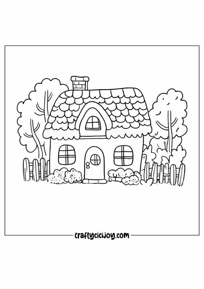 Fall Cozy Cute Coloring Page 7 1