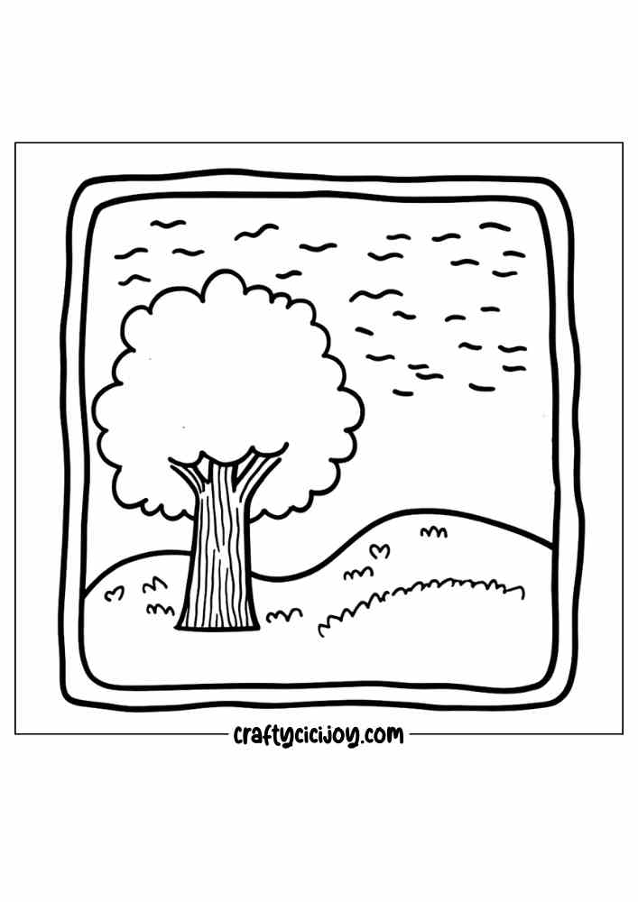 Fall Cozy Cute Coloring Page 9 1