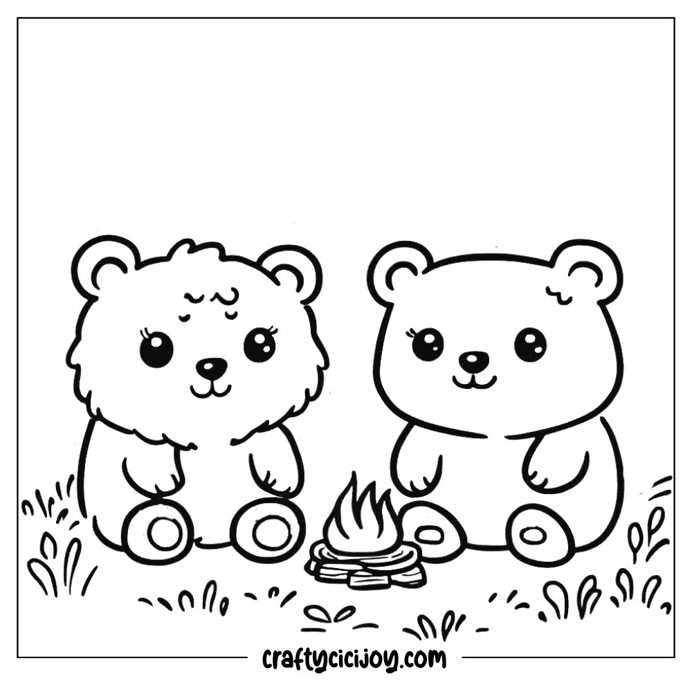 Fall cozy Coloring Pages 1