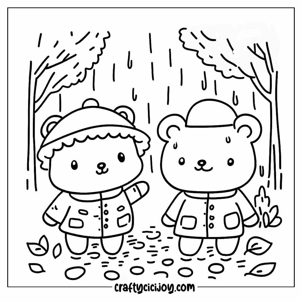 Fall cozy Coloring Pages 12