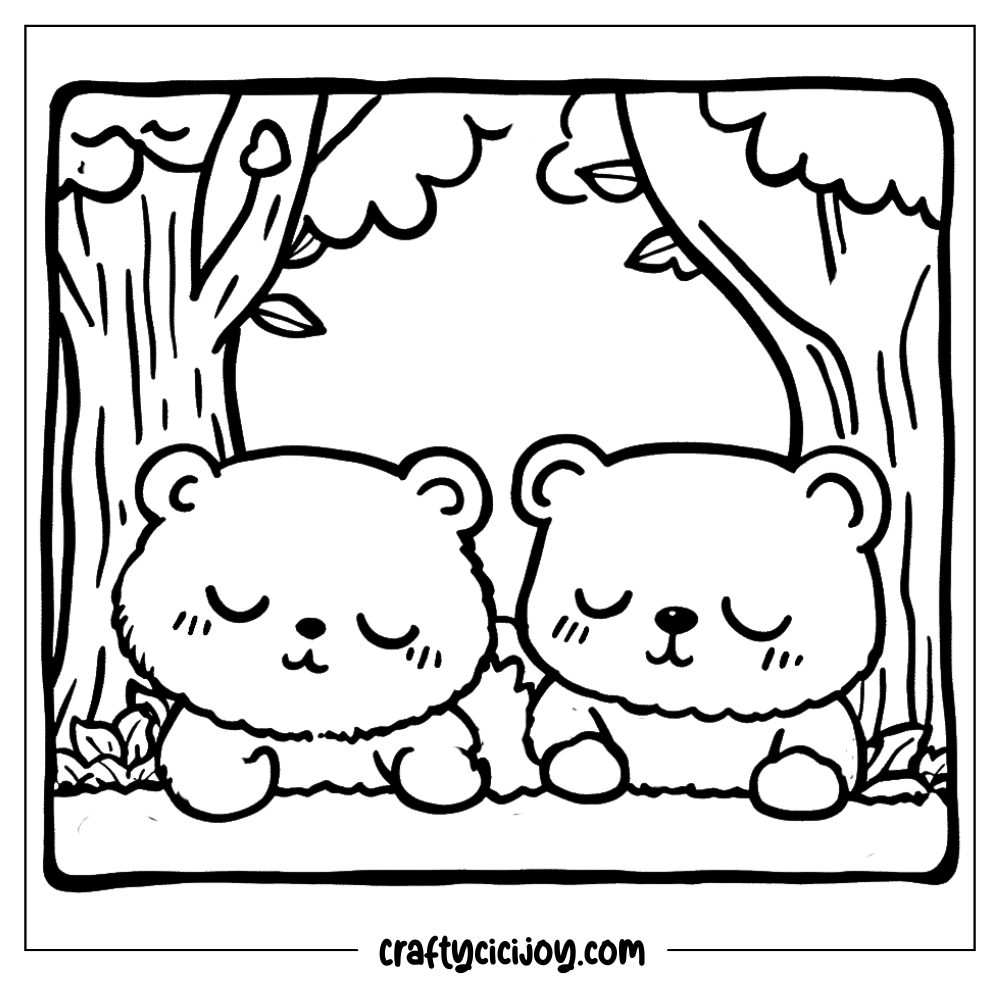 Fall cozy Coloring Pages