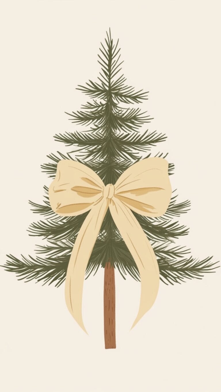 beige christmas phone background