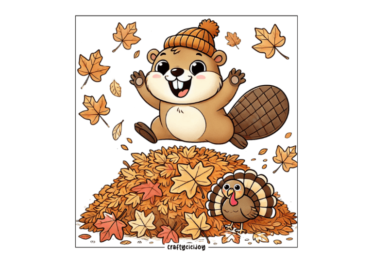free cute thanksgiving coloring page