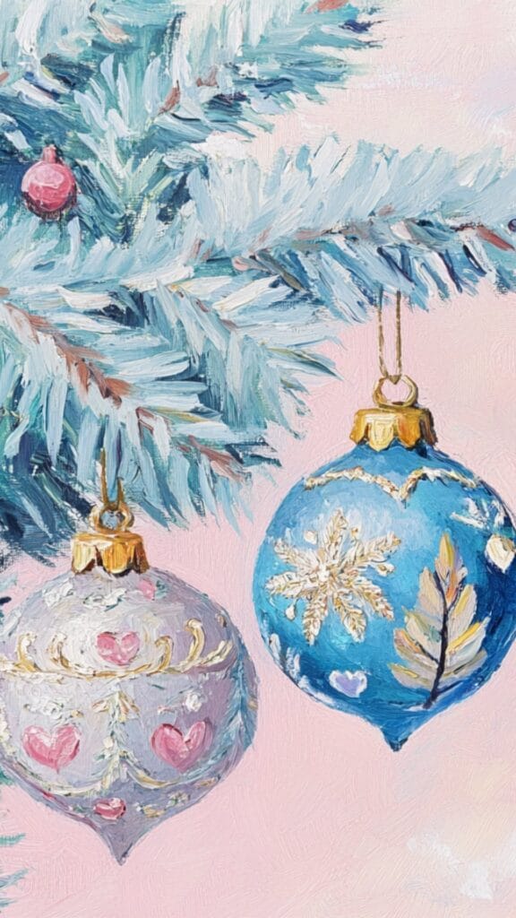 Pastel Christmas Wallpapers - High Quality Backgrounds 2 Pastel Christmas Phone Wallpaper 3