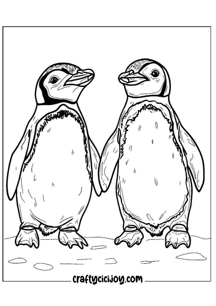 Penguin Coloring Page 11