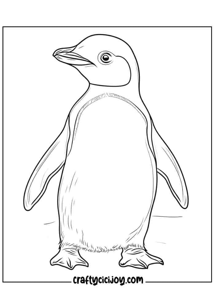 Penguin Coloring Page 12