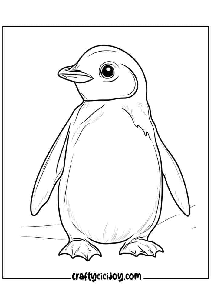 Penguin Coloring Page 13