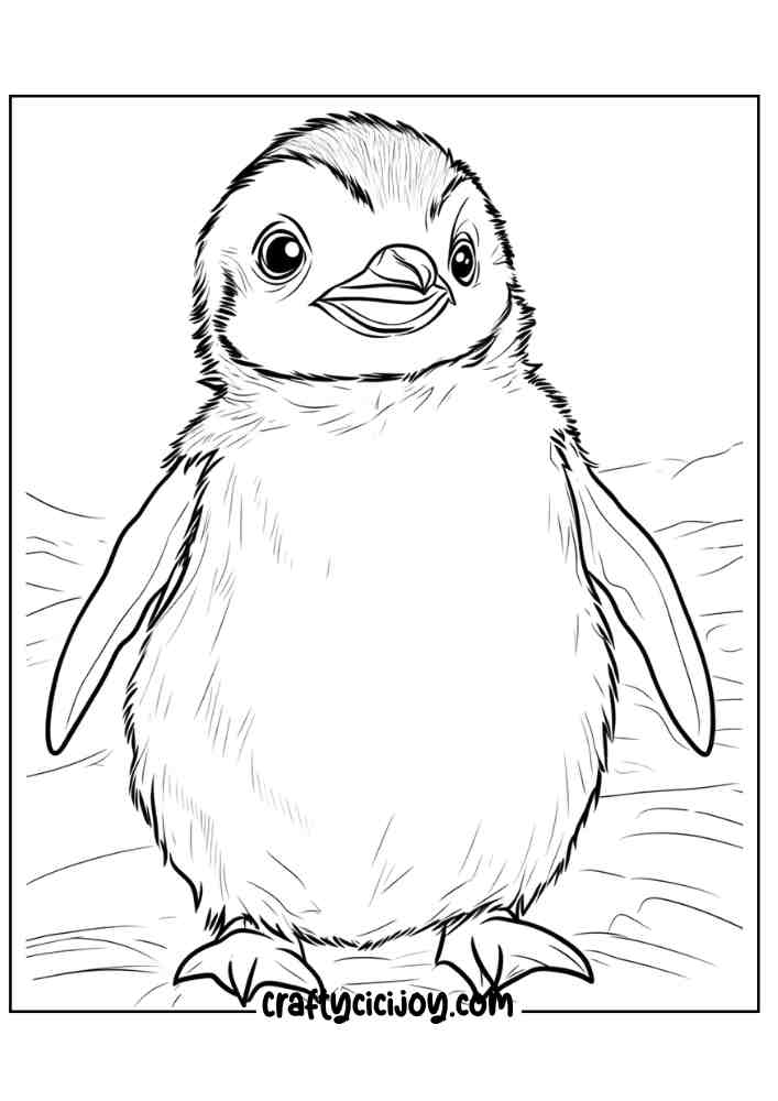 Penguin Coloring Page 16