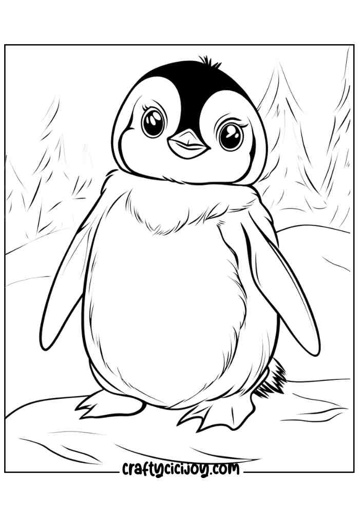 Penguin Coloring Page 17