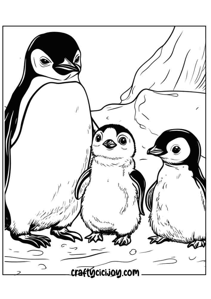 Penguin Coloring Page 18