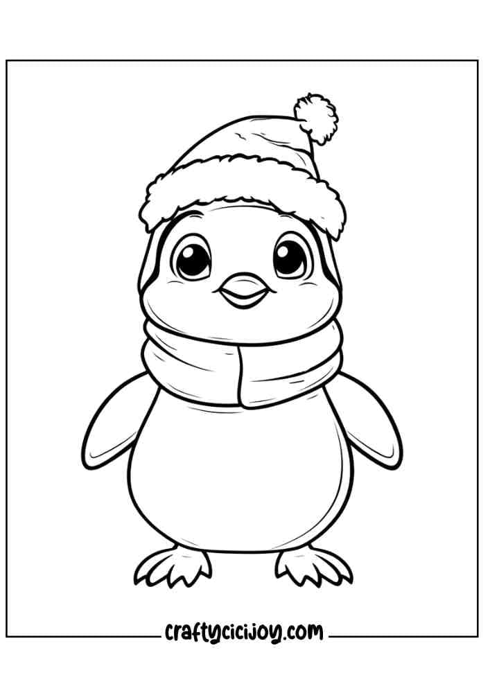 Penguin Coloring Pages (100% Free PDF Printable) - Crafty Cici Joy