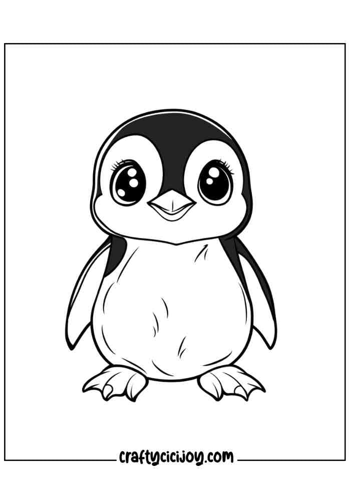 Penguin Coloring Page 20