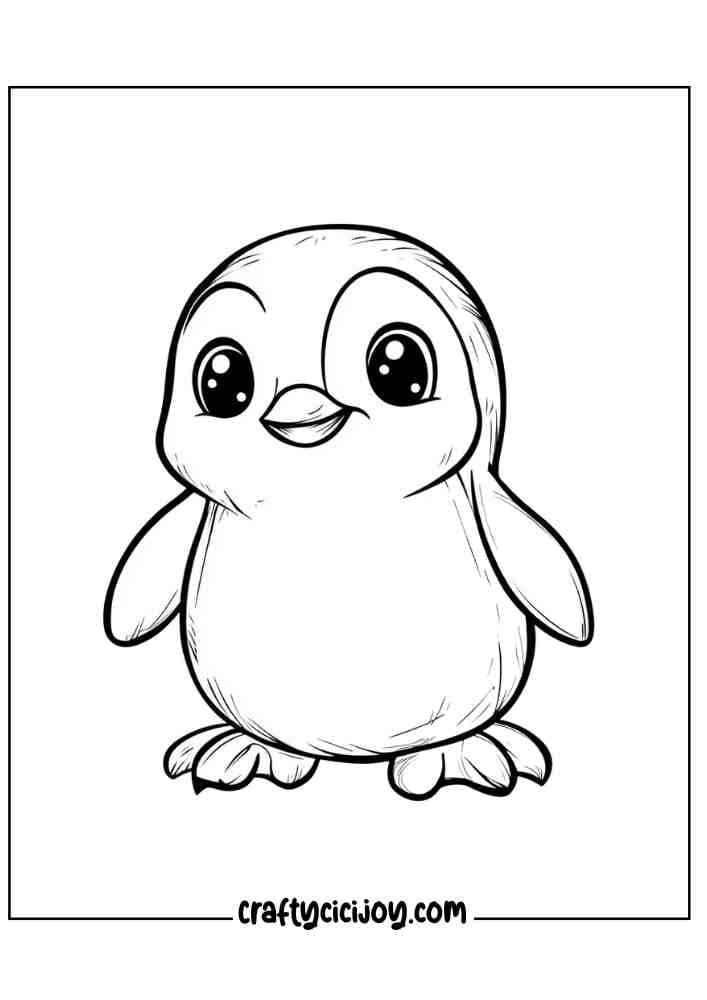 Penguin Coloring Page 21