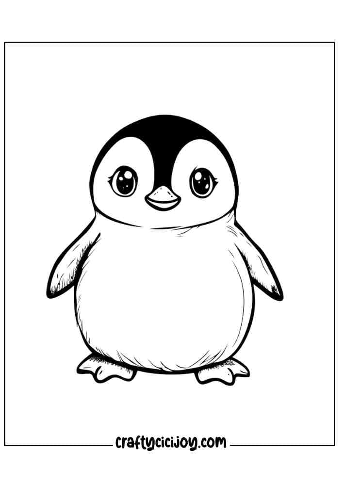 Penguin Coloring Page 22