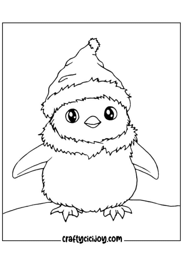 Penguin Coloring Page 7
