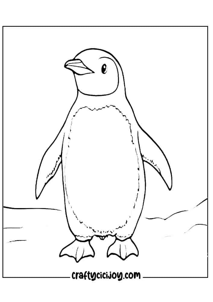 Penguin Coloring Page