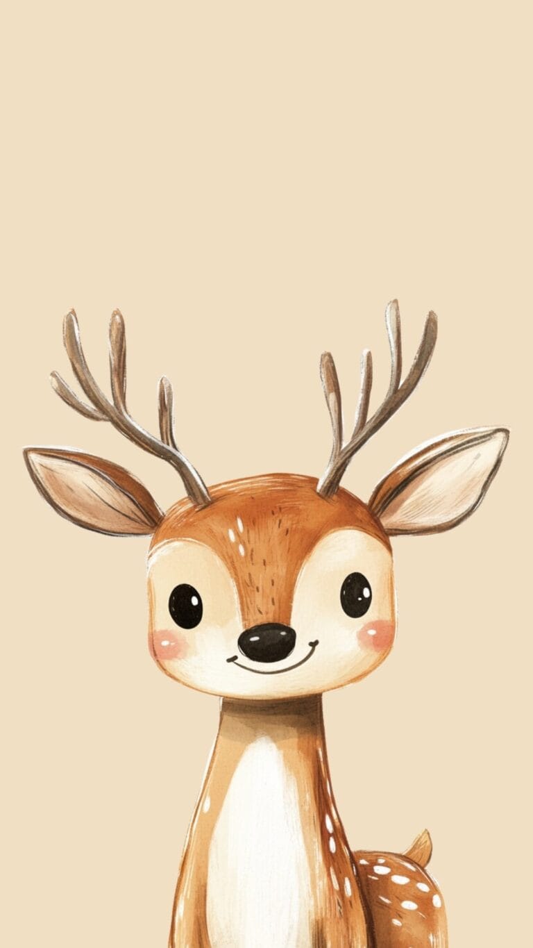 Cute Reindeer Phone Wallpaper
