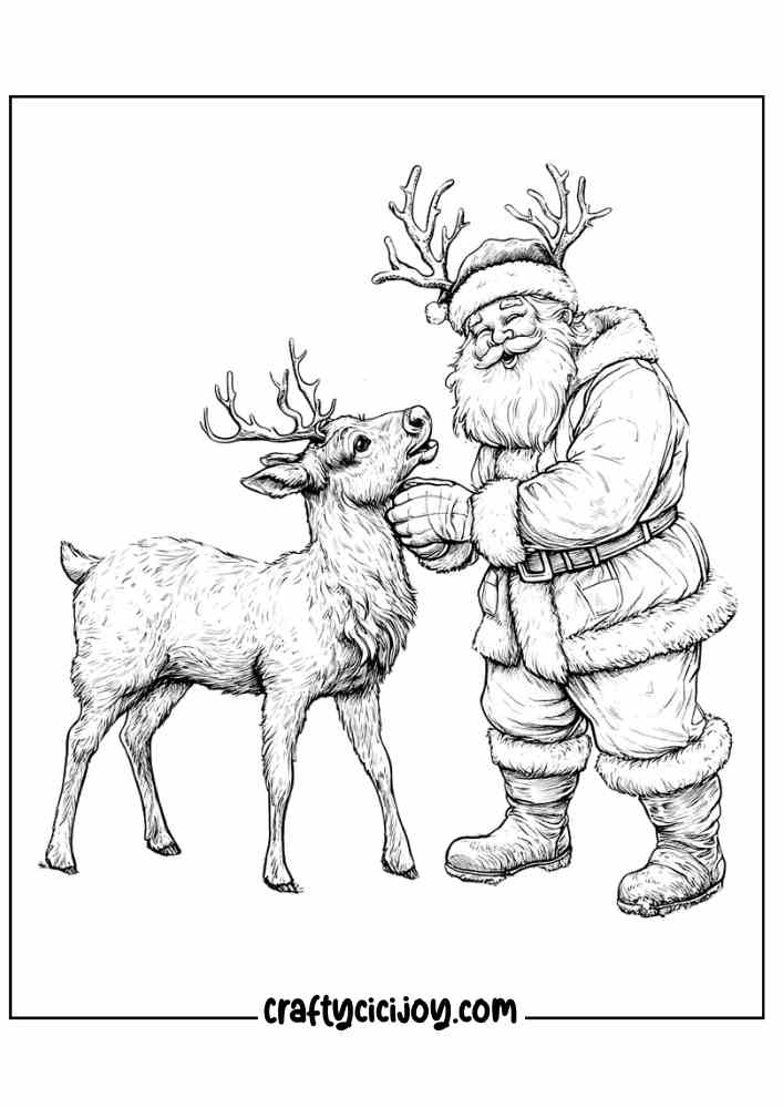 Santa Claus Coloring Page 11
