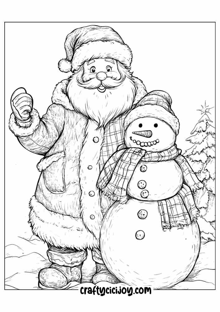 Santa Claus Coloring Page 12