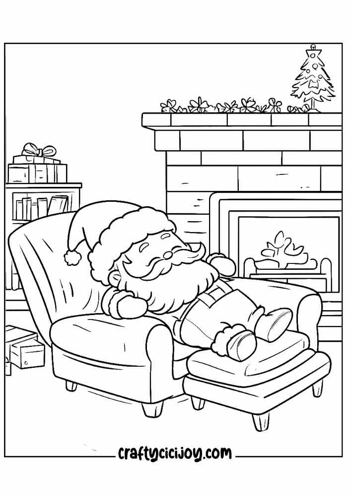 Santa Claus Coloring Page 13