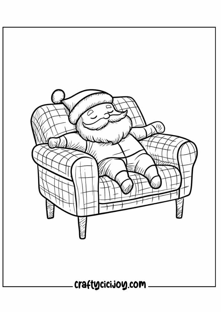 Santa Claus Coloring Page 15