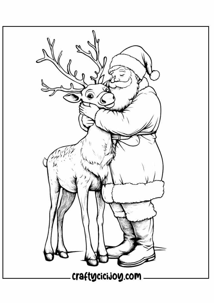 Santa Claus Coloring Page 17