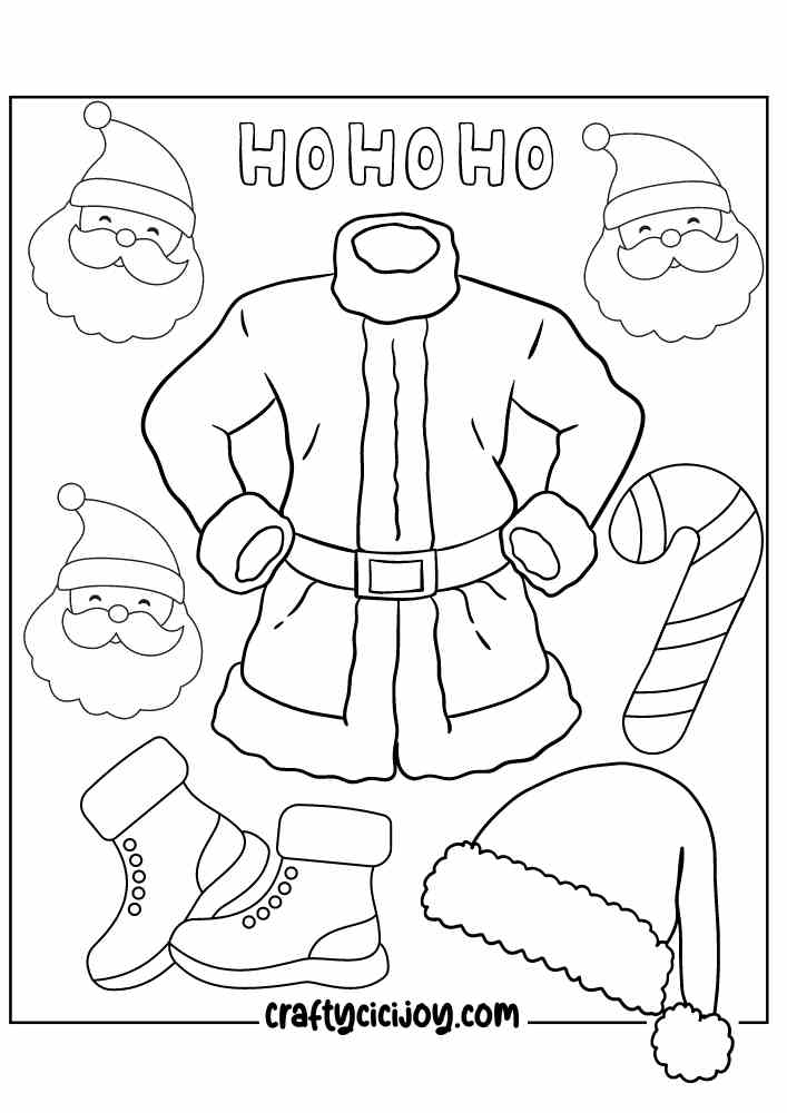 Santa Claus Coloring Page 18