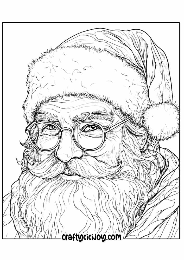 Santa Claus Coloring Page 3