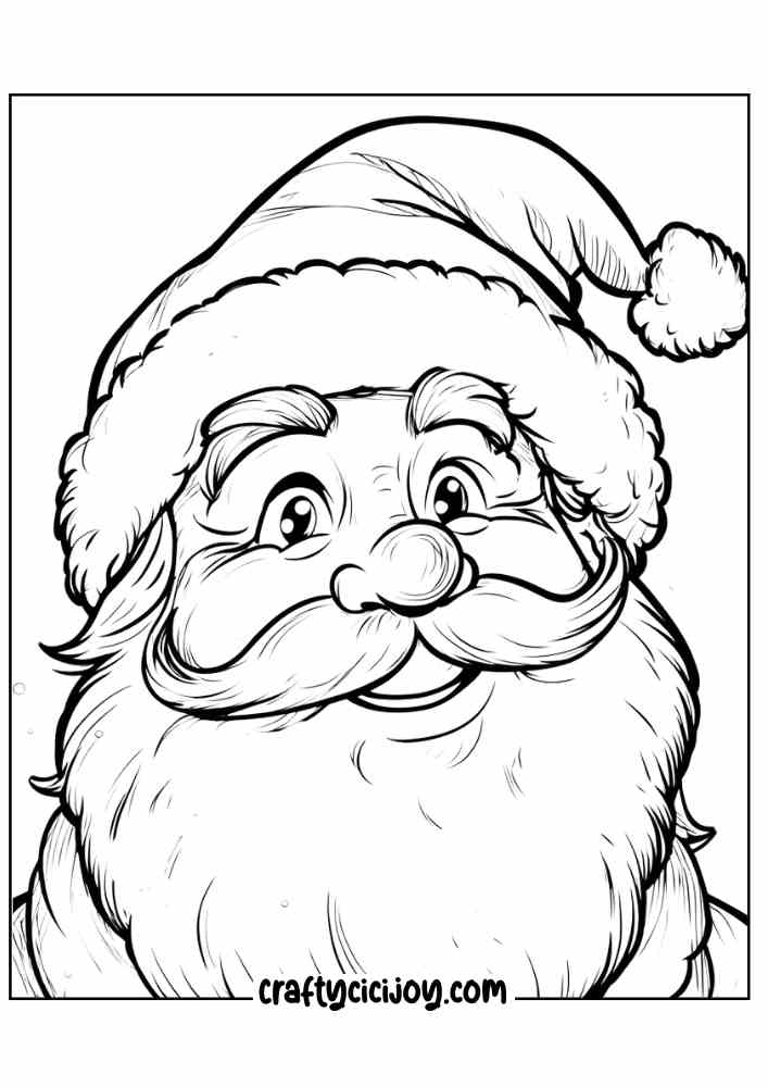 Santa Claus Coloring Page 4