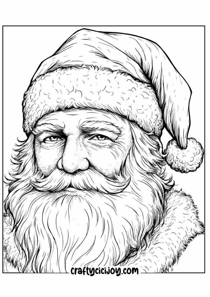 Santa Claus Coloring Page 5