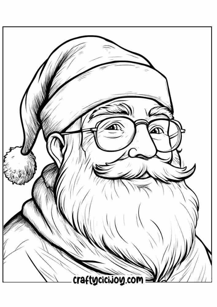 Santa Claus Coloring Page 6