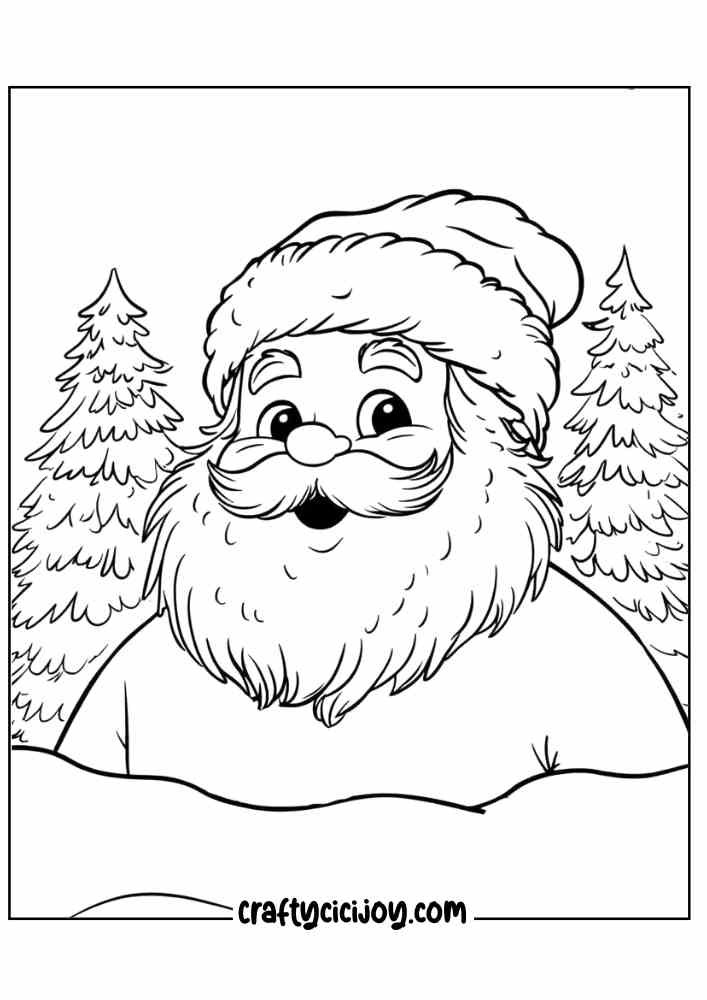 Santa Claus Coloring Page 7